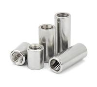 10 pezzi estensibili lunghi allungabili dadi di accoppiamento rotondi M6 M8 M3 M4 M5 giunto connettore manicotto giunto manicotto tubolare(M5x8x10mm)