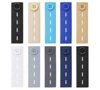 10 Pezzi Estensori per Pantaloni Bottoni Vita per Gravidanza,Maternità 2,5 × 8,3 cm Estensioni Regolabili per Bottonis Jeans,Bottoni Allarga Pantaloni,Estensori Jeans Vita