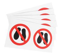 10 Pezzi Etichette Adesive di Avvertimento No Calpestare | Carta, Segnaletica di Sicurezza, Facile da Applicare e Rimuovere, per Ambienti Industriali e Laboratori