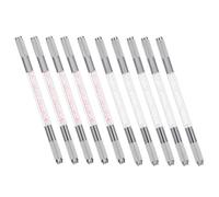 10 Pezzi Eyebrow Microblading Pen Abs per Sopracciglia | Doppia Punta, Ingresso Ago Speciale, Uso Multiplo, Stile Elegante, per Principianti ed Esperti