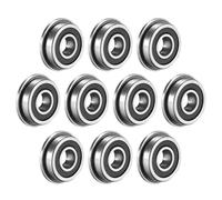10 pezzi F623 F686 F688 F689 F695 F696 F698-2RS cuscinetto 5x13x4mm cuscinetti a sfere a gola profonda in miniatura flangiati(F695-2RS 5x13x4mm,10PCS_ABEC-5)