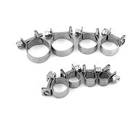 10 pezzi Fascetta clip a molla, All In Acciaio Inox Mini Fuel Line Tubo Tubo Morsetto Clip 6mm-20mm Dimensioni opzionali (7-9Mm)