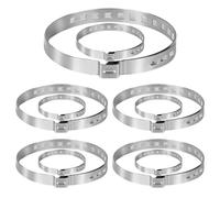 10 Pezzi Fascette Metalliche Regolabili Universale Acciaio Inox Fascette Stringitubo in Metallo di Grandi Morsetto per Stivale CV per Adatto Alla Maggior Parte Delle Auto