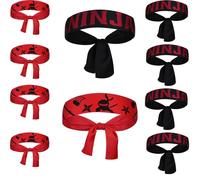 10 Pezzi Fascia Ninja Bambino Ninjas Fascias per Feste Ninjas Party Fascia per Testa per la Festa di Natale Halloween