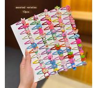 10 pezzi Fermagli per capelli BB stile casuale carini per ragazze, fermagli per capelli, fermagli laterali, fermagli per capelli ribelli, adatti per uso quotidiano accessori per capelli GraficoABS