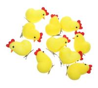 10 Pezzi Fermagli per Chioma Pulcino Giallo, Accessorio Pasquale ragazza | Lega di Ferro e Schiuma, Stile Cartone Carino, per Pettinature Festive e Feste in Costume