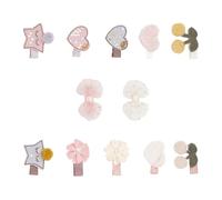 10 Pezzi Fermaglio per Chioma Bambina, Fiocco Elegante in Stoffa | Compleanno e Fotografia, Facile da Fissare, Buona Presa, Accessorio Chic per Bambine Piccole