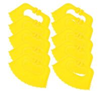 10 Pezzi Fermaglio per Naso Vitello, Svezzamento Bovino, Pp Giallo