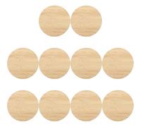 10 Pezzi Fette Rotonde in Bambù Incompiute per Pittura Fai | Superficie Liscia, Ben Levigata e Bave, Colore Beige, per Decorazioni e Attività Creative