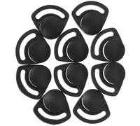10 Pezzi Fibbia di Sicurezza, Accessorio Nero ABS | Ricambio per Casco da Cantiere, Alta Resistenza, Manutenzione Attrezzatura, per Riparazione e Riduzione Tempi