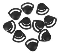 10 Pezzi Fibbia per Cinturino del Casco di Sicurezza, ABS Nero | Fissaggio Affidabile e Alta Robustezza, Ricambio per Sottogola e Manutenzione Cantiere