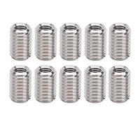 10 Pezzi Filettatura Riparazione Dado Vite Inserto in Acciaio Inox M5 X 0,8 Mm M8 X 1,25 Mm 12 Mm Accessorio di Fissaggio per Riparazione Fori Filettati per Protezione Filo