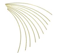 10 Pezzi Fili per Tasti Chitarra Classica in Ottone Oro 200 MM | Installazione Semplice, Superficie Liscia, senza Spigoli Vivi, per Costruzione e Riparazione di Chitarre Folk