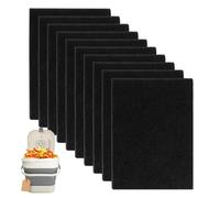 10 Pezzi Filtri per Joseph Joseph Bidoni del Compostaggio,Filtri a Carbone Attivo per Cucina, a Carboni Attivi per Secchio di Compost Universali Dimensione