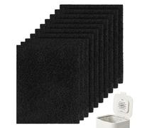 10 Pezzi Filtri per Joseph Joseph Bidoni del Compostaggio, Filtro Carbone Attivo Rettangolo per Cucina Secchio di Compost, Filtri Antiodore per Interni Cucina e per Bidoni da Lavoro