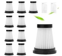 10 Pezzi Filtro Hepa Lavabile per Genius Invictus One 1.0 X7 2.0 - Accessori per Aspirapolvere (14 L × 14 B × 4 Bcm, Bianco)