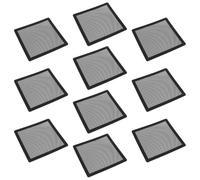 10 Pezzi Filtro Ventola per Computer in PVC Nero, Rete Mesh | Design a Rete per Griglie Audio, Pulizia Semplice, Riuso Facile, Adatto a Ventole e Alimentatori