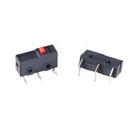 10 pezzi Finecorsa NO NC 3 pin Terminali PCB SPDT 5A 125V 250V 29mm Leva ad a rullo Microinterruttori a pressione a scatto(Right turn)
