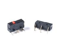 10 pezzi Finecorsa NO NC 3 pin Terminali PCB SPDT 5A 125V 250V 29mm Leva ad a rullo Microinterruttori a pressione a scatto(Left bend)