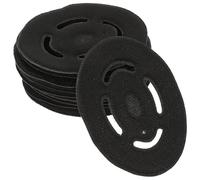 10 Pezzi Fodera Casco Protettivo in Spugna Nera | Accessorio per Elmetti, Compatibile Molti Modelli, Uso Esterno e Ferrovia, Colore Nero