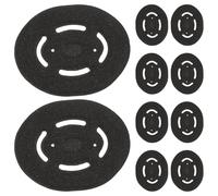 10 Pezzi Fodera in Spugna Nera per Casco, Inserto Traspirante | Caschi e Bump Cap, Comfort Extra, Riduce Sudore sulla Fronte, Adatta a Tecnici e Operai