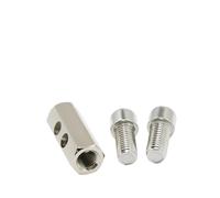 10 pezzi for morsetti for impieghi gravosi da 4/5/6 mm, clip di fissaggio for sospensione regolabile con chiave, cavi in acciaio, elementi in metallo per Connessione(6mm X10PCS)