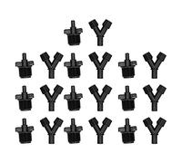 10 pezzi G1/2 ugello spruzzatore da giardino fieno di plastica doppio ugello per l'irrigazione dell'agricoltura del prato di raffreddamento di raffreddamento ad alta qualità