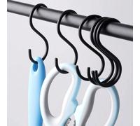 10 pezzi Ganci a forma di S, senza installazione richiesta, facili da usare, possono essere appesi direttamente Tagli Unica,10 pezzi,3 pezzi,1 pz,5 pezzi,15 pezziPolipropilene