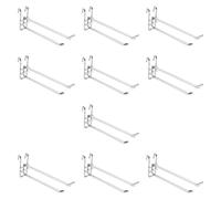 10 pezzi ganci a griglia organizzatori da parete per armadi, negozi al