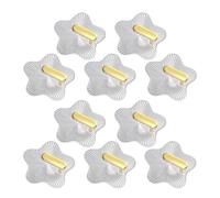 10 Pezzi Ganci Adesivi A Stella Per Chiavi, Asciugamani, Borse