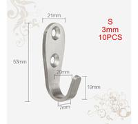 10 Pezzi Ganci Appendiabiti Singolo da Parete per Accappatoio Vintage Forniture