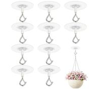 10 Pezzi Ganci Da Soffitto Autoadesivi Senza Foratura, Gancio Extra Forte | Lanterna, Mangiatore Di Uccelli, Interni, Decorazione All'aperto, Vaso Di Fiori, Campanello, Palloncino, Senza Foratura