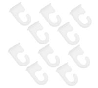 10 pezzi Ganci in Plastica Trasparente per Pubblicitarie Fissaggio Facile per Poster e Striscioni Ganci Scorrevoli per Esposizioni Professionali