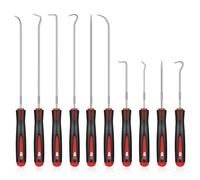 10 Pezzi Gancio di Prelievo di Precisione Strumenti, 24 e 16.5 cm Estrattore per Guarnizioni Olio Auto, Rimozione Guarnizione O-ring, per Guarnizione Tubi Flessibili per Auto Attrezzo di Smontaggio