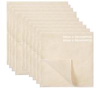 10 Pezzi Garza Alimentare per Filtrare, 50x50cm & 60x60cm Panno per Formaggio, Filtrante per Alimenti, Tessuto Filtrante, Cheese Cloth, Riutilizzabili, per Tofu Caffè Succhi di Frutta Yogurt Latte