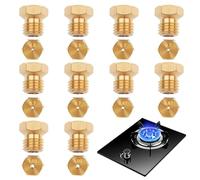 10 Pezzi Gas Spruzzatore Butano Universale Kit di Conversione Iniettore Gas Sprinkler Bottiglia per Fornello a Gas Bruciatore a propano GPL Bottiglia Gicler Bruciatore 0,5mm*2 0,7mm*4 0,87mm*2