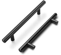 10 Pezzi goldenwarm Maniglie Cucina Maniglie Armadio Maniglie per Mobili Nere -LS201BK256 Maniglie Acciaio Inox Maniglie per Mobili Vintage Maniglie Cassetti Maniglie Cameretta Distanza dei Fori 256mm