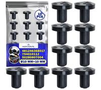 10 Pezzi Gommini Griglia Piano Cottura Ø10 mm x 10 mm con Codice Originale