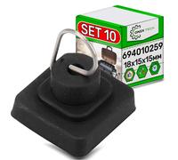 10 Pezzi Gommini Griglia Piano Cottura 18x15x15 mm con Codice Originale