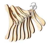 10 Pezzi Grucce Bambole Appendiabiti Bambole Appendiabiti per Bambole Grucce Appendiabiti per Bambole Appendino in Legno per Bambole in legno naturale, per bambole da 1/3, 12 cm (12cm)