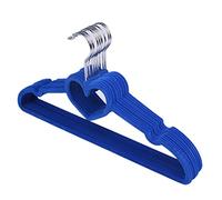 10 Pezzi grucce, Grucce Appendiabiti, rivestite in Velluto Antiscivolo, Velluto a Forma di Cuore, Gruccia per Mantenere Lo Spazio, Camicie, Pantaloni, Camicette, Sciarpe, Cappotti(Blu)