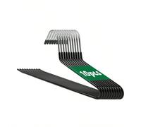 10 pezzi Grucce multifunzionali a forma di oca, grucce antiscivolo per pantaloni per un armadio ordinato, per uso domestico, colore nero/bianco Tagli UnicaFerro