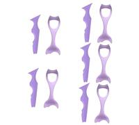 10 Pezzi Guardia Mascara Aiuto Per Il Trucco Dell'eyeliner in Silicone Make up Stencil Pettine Per La Protezione Delle Ciglia Temperatura Costante Viola Carlo Mancare Gel Di Silice