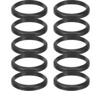 10 Pezzi Guarnizione Conica in Gomma Nera Resistente | Materiale Gomma Alimentare, Flessibile a Freddo, Superfici Lisce Non Abrasive, Riparazioni Idrauliche Cucina