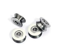 10 pezzi Guida filo Cuscinetto miniatura con scanalatura a V V623 V624ZZ U623ZZ U624ZZ U604ZZ Puleggia con scanalatura a V su linea(V624 135ZZ 4x14x5mm)