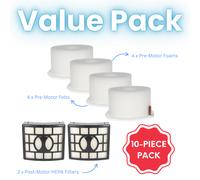 10 Pezzi Hepa,Schiuma & Feltro Kit Filtro (Finest-Filters) Compatibile Con