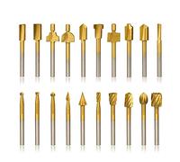 10 pezzi HSS Router Incisione Bit & 10Pcs Router Bit 1/8 "(3mm) Shank per Strumenti Rotanti per la Lavorazione del Legno Intaglio per Strumento Rotante per Metallo
