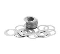 10 pezzi in Acciaio Inossidabile 304 Rondelle Piatte ultra sottili Anello di Precisione Guarnizione per albero M9 - M30 0,1-1,0mm, 12x15x0.1mm, 10 pezzi