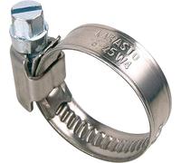 10 pezzi in acciaio inox fascette 70 - 90 mm di serraggio 12 mm larghezza di banda