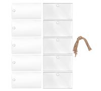 10 pezzi in acrilico, etichette vuote fai da te, decorazione da appendere al